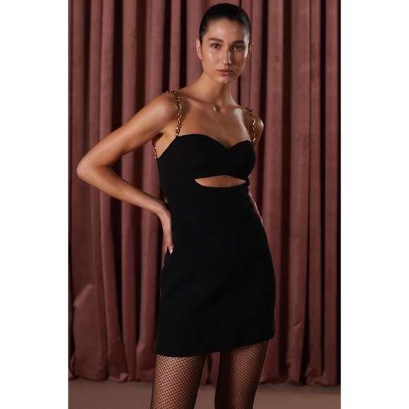 Misha Collection / Revolve Anja Bonded Crepe Mini Dress NWT - Picture 4 of 16